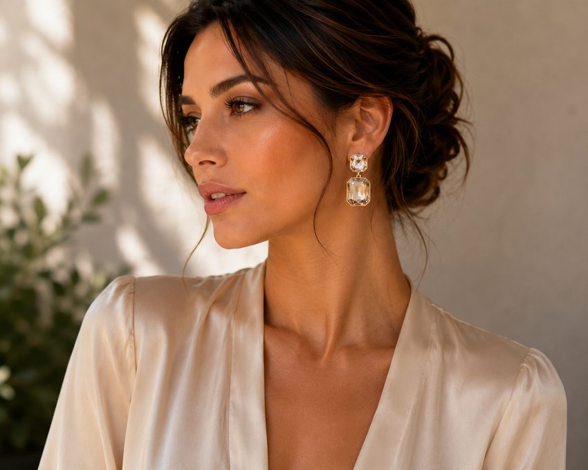 Vintage Chandelier Earrings detail