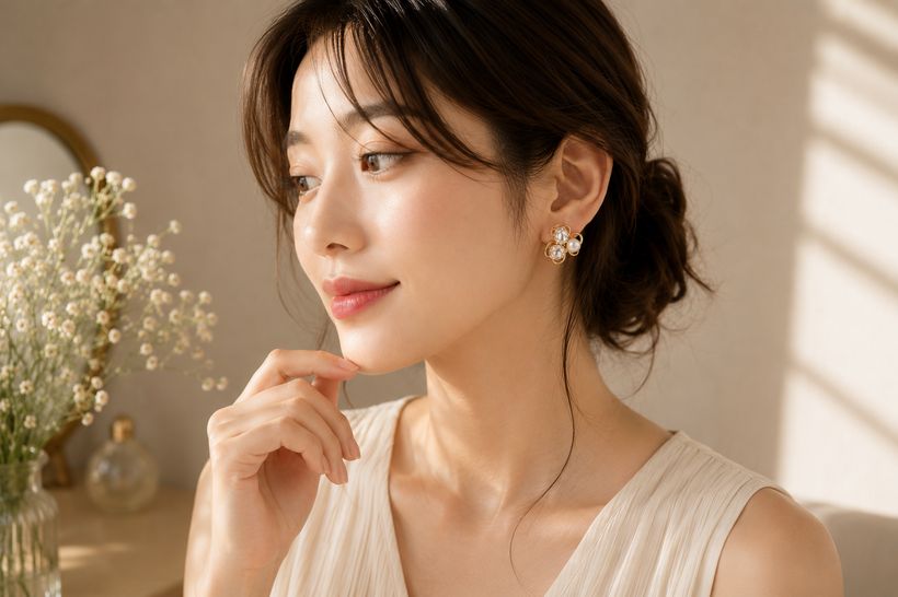 Layered Chain Ear Cuffs lifestyle