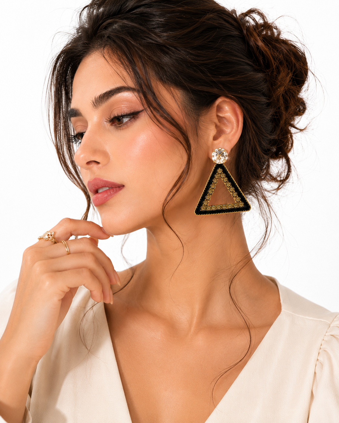 Triangle Drop Earrings