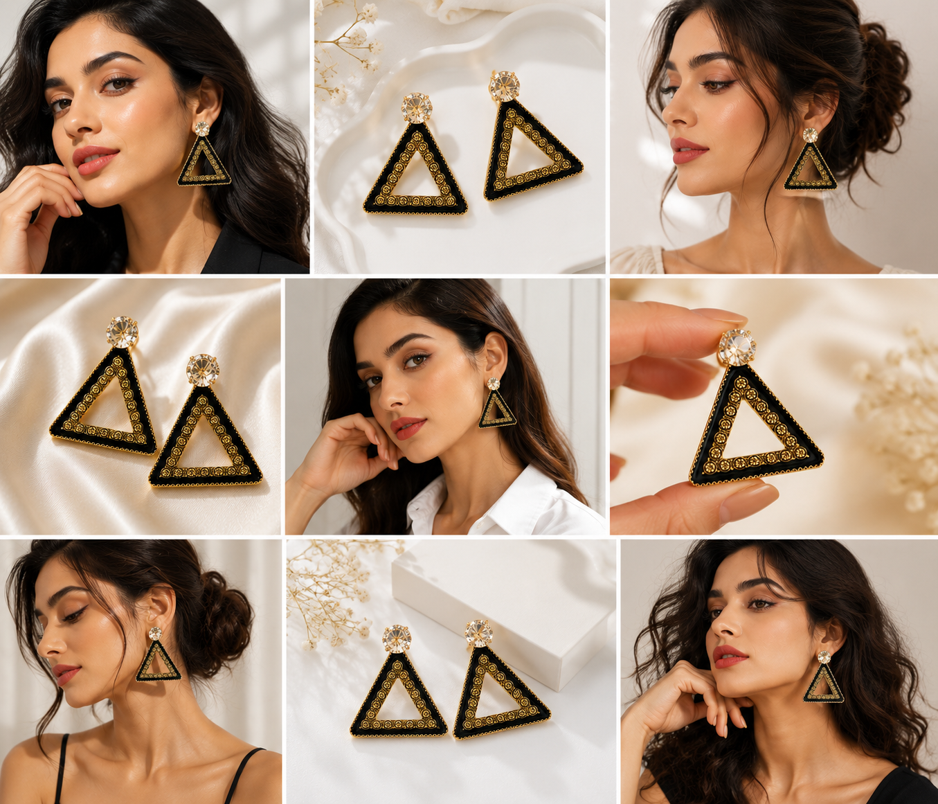 Triangle Drop Earrings lifestyle